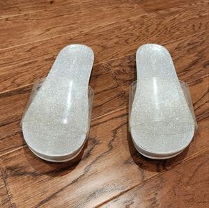 clear glitter slides